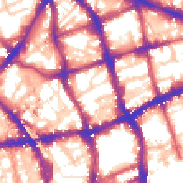 Daytime road noise heatmap for EC1V 0BL