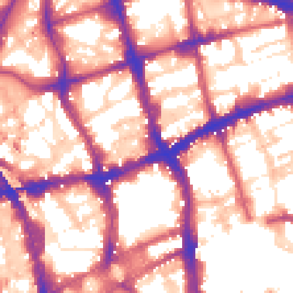 Daytime road noise heatmap for EC1V 0BY