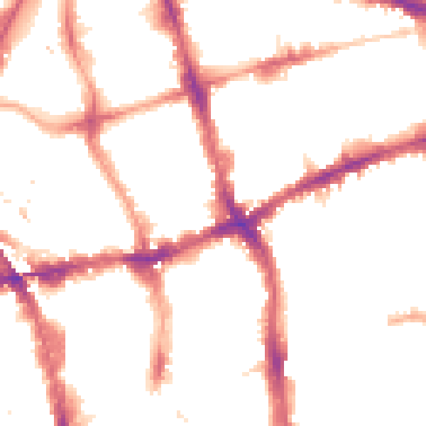 Night-time road noise heatmap for EC1V 0BY