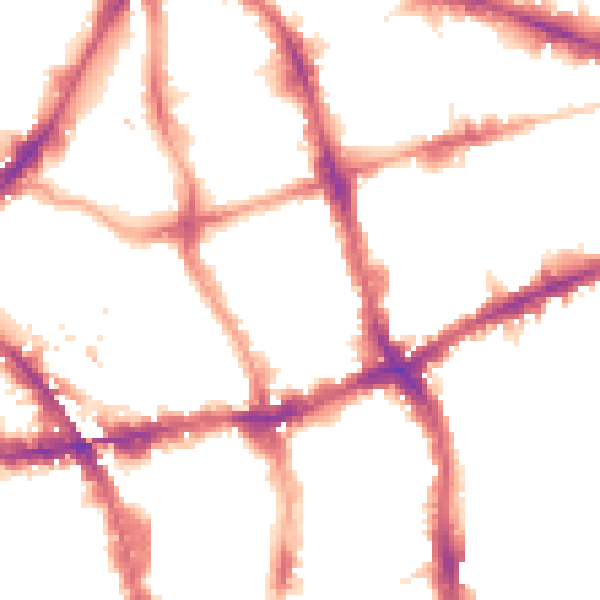 Night-time road noise heatmap for EC1V 0DB