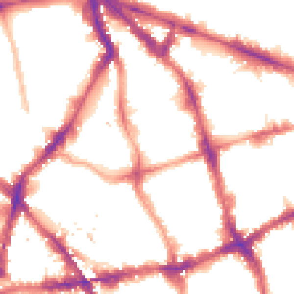 Night-time road noise heatmap for EC1V 0EL