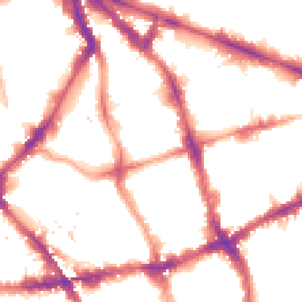 Night-time road noise heatmap for EC1V 0ER