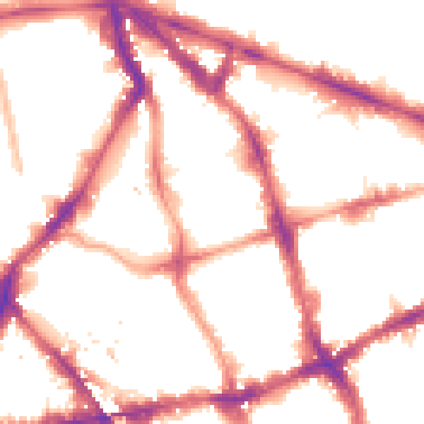 Night-time road noise heatmap for EC1V 0ES