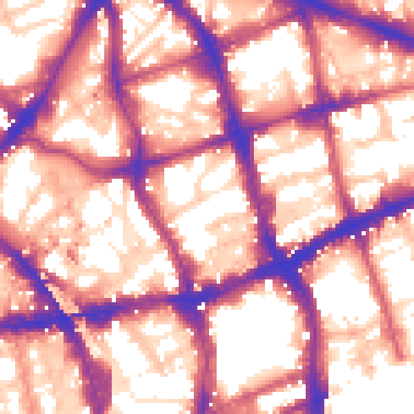 Daytime road noise heatmap for EC1V 0ET