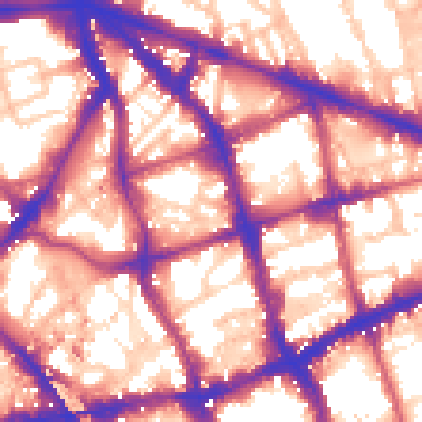 Daytime road noise heatmap for EC1V 0HE