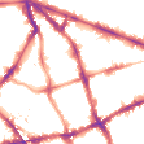 Night-time road noise heatmap for EC1V 0HE