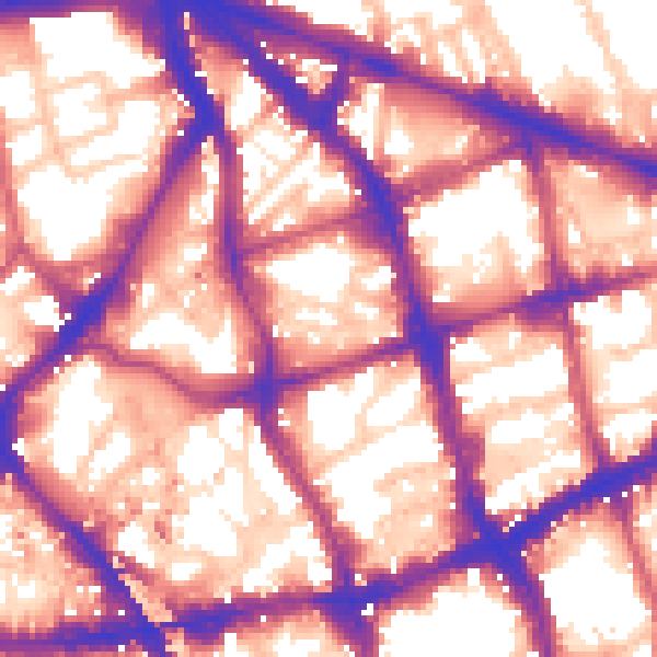 Daytime road noise heatmap for EC1V 0HN