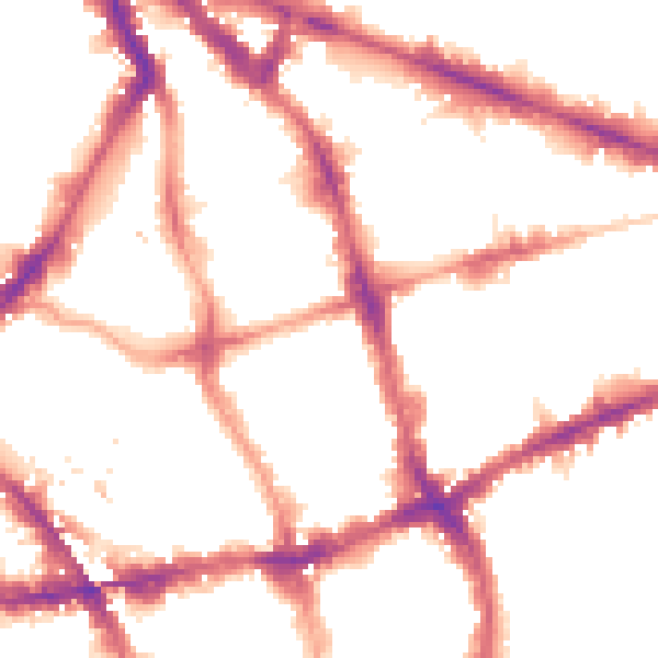 Night-time road noise heatmap for EC1V 0HX