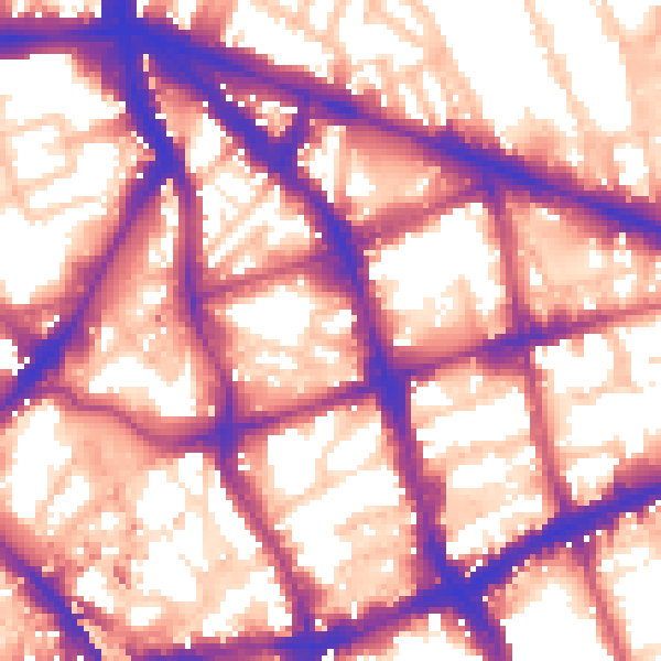 Daytime road noise heatmap for EC1V 0JG