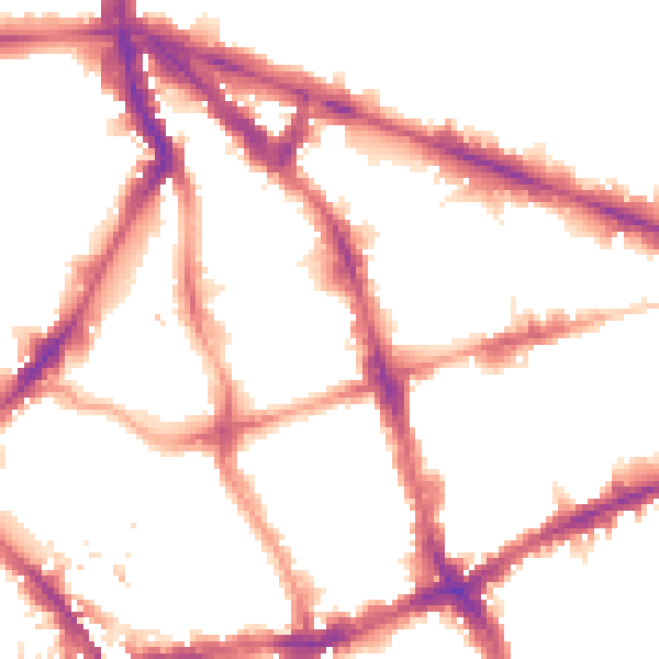 Night-time road noise heatmap for EC1V 0JG