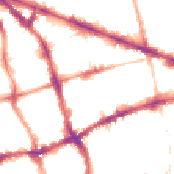 Night-time road noise heatmap for EC1V 3AJ