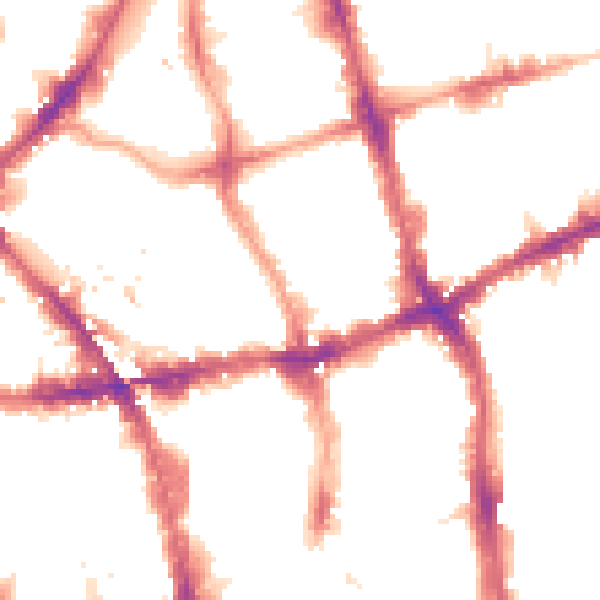 Night-time road noise heatmap for EC1V 4UA