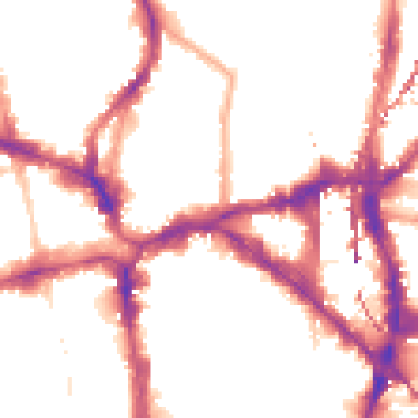 Night-time road noise heatmap for EC1V 9EY