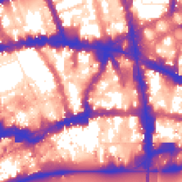 Daytime road noise heatmap for EC4A 1BE