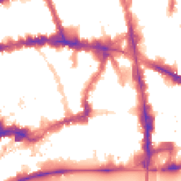 Night-time road noise heatmap for EC4A 1BE