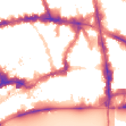 Night-time road noise heatmap for EC4A 1BY
