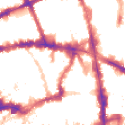 Night-time road noise heatmap for EC4A 1EP