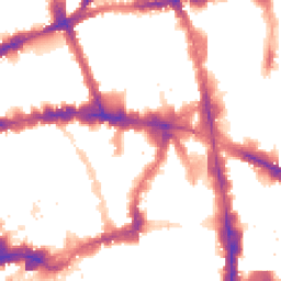 Night-time road noise heatmap for EC4A 1EQ