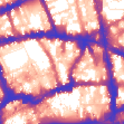 Daytime road noise heatmap for EC4A 1HP