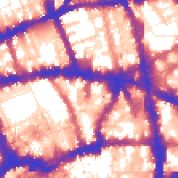 Daytime road noise heatmap for EC4A 1JQ