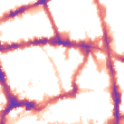 Night-time road noise heatmap for EC4A 1LL