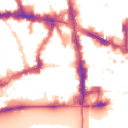 Night-time road noise heatmap for EC4A 2BH