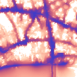 Daytime road noise heatmap for EC4A 2BP