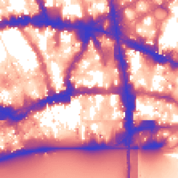 Daytime road noise heatmap for EC4A 2DQ
