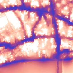 Daytime road noise heatmap for EC4A 2EA