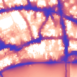 Daytime road noise heatmap for EC4A 2HR