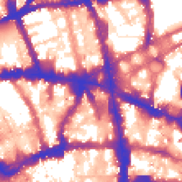 Daytime road noise heatmap for EC4A 3AF