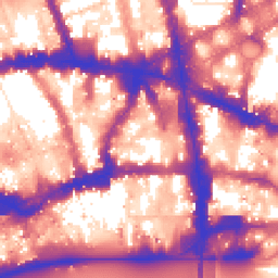 Daytime road noise heatmap for EC4A 3BA