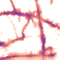 Night-time road noise heatmap for EC4A 3BA