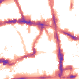 Night-time road noise heatmap for EC4A 3BF