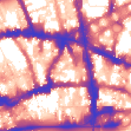Daytime road noise heatmap for EC4A 3BH