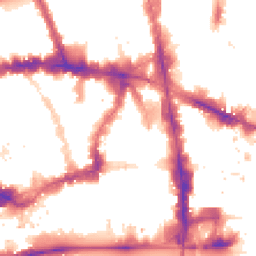 Night-time road noise heatmap for EC4A 3BH