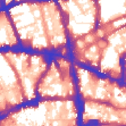 Daytime road noise heatmap for EC4A 3BL