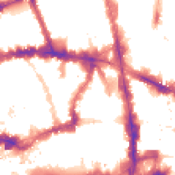 Night-time road noise heatmap for EC4A 3BN