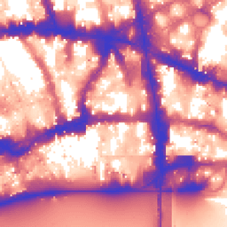 Daytime road noise heatmap for EC4A 3DL
