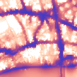 Daytime road noise heatmap for EC4A 3EB