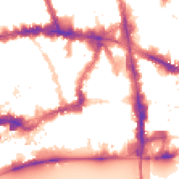Night-time road noise heatmap for EC4A 3EF