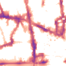 Night-time road noise heatmap for EC4A 4AB