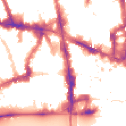Night-time road noise heatmap for EC4A 4AD