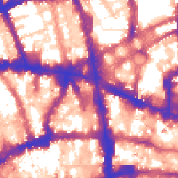 Daytime road noise heatmap for EC4A 4AJ