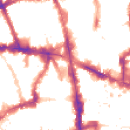 Night-time road noise heatmap for EC4A 4AJ