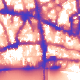 Daytime road noise heatmap for EC4A 4AS