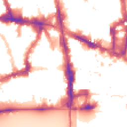 Night-time road noise heatmap for EC4A 4AS