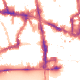Night-time road noise heatmap for EC4A 4AX