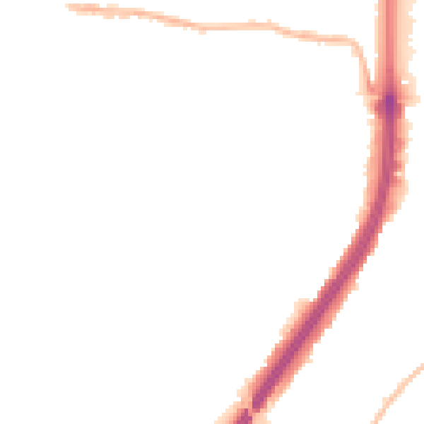Night-time road noise heatmap for EN1 1BB