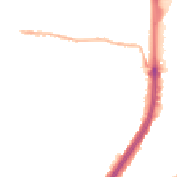 Night-time road noise heatmap for EN1 1BE